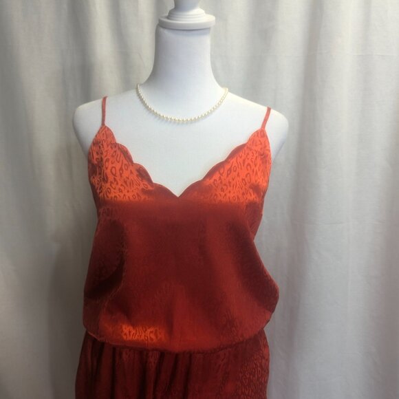 Socialite Size Small Red Satin Jumper - Picture 15 of 16